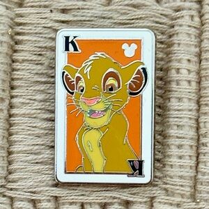 DISNEY 2014 The Lion King Simba King of Cards Pin